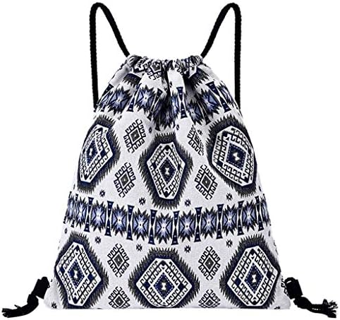 Boho Drawstring Bag for Gym Sports Workout Basketball Large Capacity Bohemian Print String Backpack