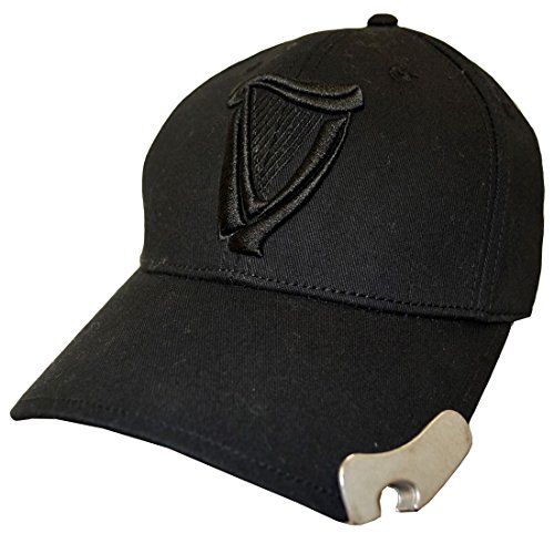 Guinness Black 3D Harp Bottle Opener Baseball Cap