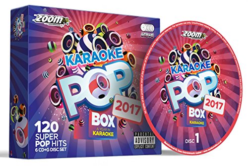 Zoom Karaoke Pop Box 2017: A Year In Karaoke - Party Pack - 6 CD+G Box Set - 120 Songs