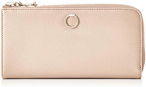 Jill Stuart JSLW0DT2 Long Wallet (Eternal Cowhide Leather Embossed Ring Brooch, L-Shaped Zipper Closure, Diamond Ring Charm Included
