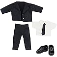 CALEMBOU Doll Clothes, 1/12 Cute Suit Jacket Windbreaker BJD Doll Clothes Suit for MJD/OB11/YmY, 4.3 Inches Doll Accessories Toys Gifts for Girls (Black)