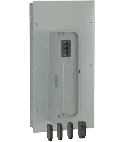 GE 200 Amp Main Breaker Load Center – 8-Space 16-Circuit Galvanized Panel TM820RCUFLP