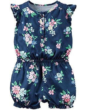 Baby Girls' Floral Printed Romper