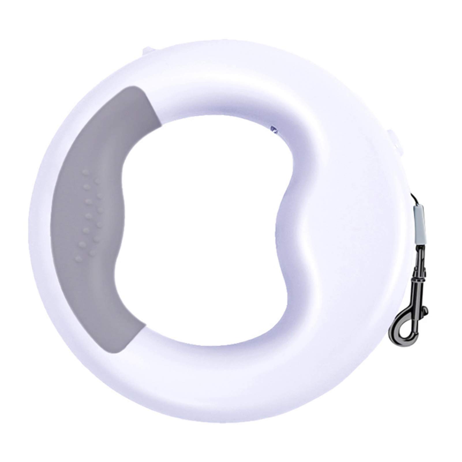 Retractable Dog Lead, 360 Degree Non-Slip Handle Retractable Small Medium Dog Lead for Walking (White)
