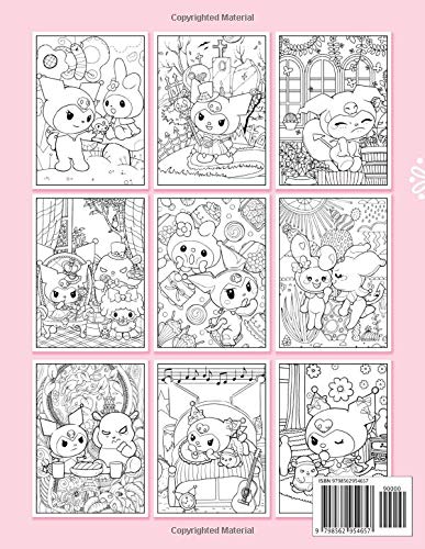 Kuromi Coloring Book: Kuromi Creature Coloring Books For Kids And ...