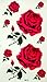 King Horse GGSELL Waterproof Sexy red Roses Tattoo Sticker for Girls