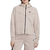 Nike Women's Tech Fleece Windrunner Full Zip Hoodie Size - X-Large Diffused Taupe/Black