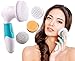 Epique Beauty Face Cleansing Brush System for Facial Scrubber - Waterproof Anti-aging Spa Kit Skin Cleanser - Deep Pore Exfoliating and Cleansing Body - Callus Remover Tool, Suitable Women and Men