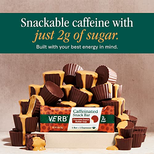 Verb Energy Chocolate Peanut Butter Cup Caffeinated Snack Bars 90