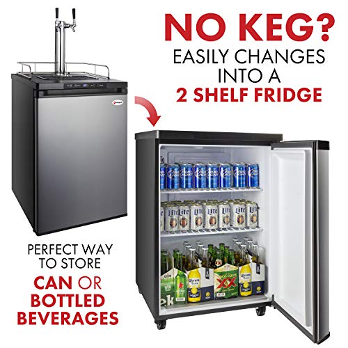 Kegco MDK309SS01 Keg Dispenser, Stainless Steel, 2 Tap Pricepulse