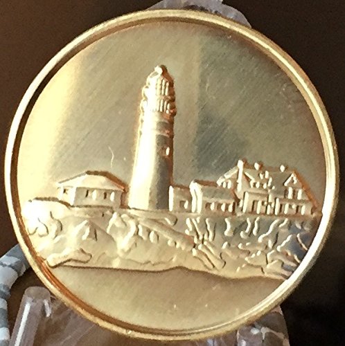 Fog Light Prayer Lighthouse Clean Bronze Medallion Chip - Recoverychip
