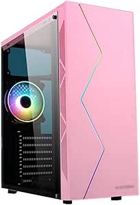 WSNBB Rosa ATX Semitorre Caja De La PC del Juego, Filtro De ...