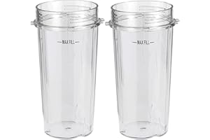 2X 16oz Cup Replacement Part for Nutri Ninja BL660 BL663 BL740 BL770 BL771 BL772 BL780 BL810 BL820 BL830 Blenders G_APOK
