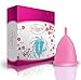 Blossom Menstrual Cup, Say No to Tampons | Get Blossom Cups for Menstrual Days| Period Cup, Reusable Menstrual Cup, Silicone Cup (Large Menstrual Cup, Pink)