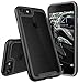 iPhone 7 Case, Kaptron Slim Fit Premium Clear Soft TPU Back Panel with Hard Protective Coloured Bumper Case for Apple iPhone 7 (2016) (Black)