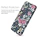 iPhone 7 Case for Women,iPhone 8 Case, Cute Pink White Roses Floral for Girls Kids Clear Bumper Best Soft Silicone Rubber Matte TPU Protective Cover Slim Fit Phone Case for iPhone 7/iPhone 8