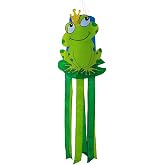 THQZLH 40-Inch Frog Windsock | Fun Summer Decoration for Outdoor Living Spaces