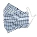 Unisex Adult's Fashion 3 Pcs Grid Anti Dust Antivirus Bacteria 3D Comfort Cotton Blend&Activated Carbon Earloop Gauze Mask PM2.5 Protective Mouth Face Muffle Warm Mask Respirator