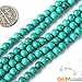 6mm Round Gemstone Turquoise Beads Strand 15 Inch Jewelry Making Beads
