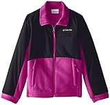 Columbia Big Girls' Benton Springs lll Overlay Fleece, Groovy Pink/Black, Medium