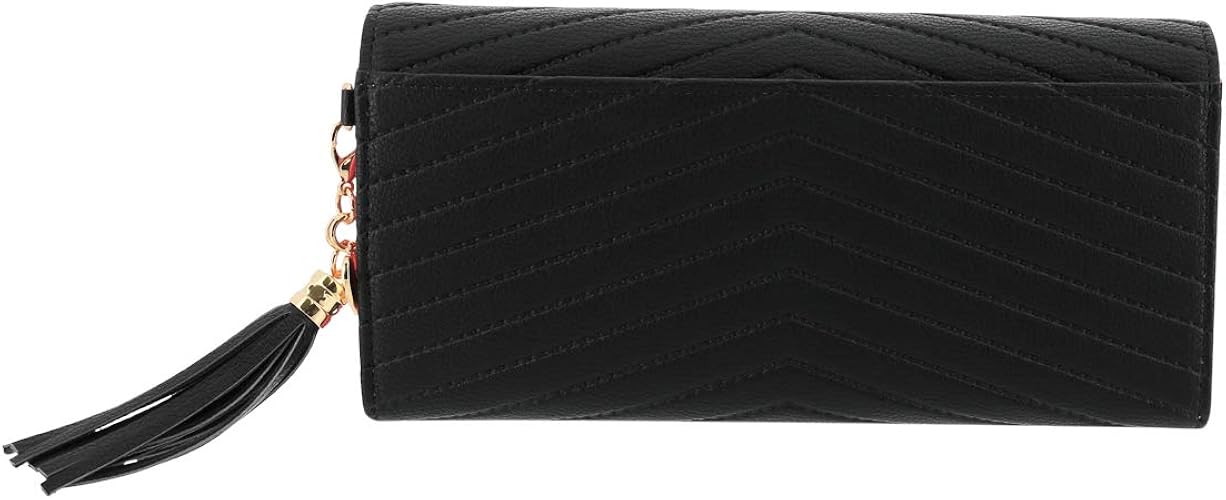 Amazon セシルマクビー 長財布 V字型押し レディース 10 ブラック Cecil Mcbee セシルマクビー 財布