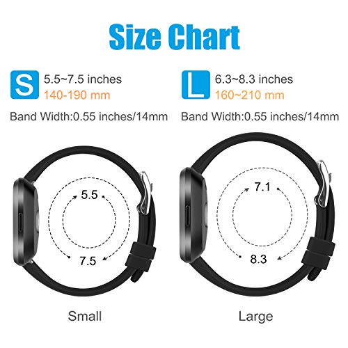5 Tobfit+Silicone+Compatible+Fitbit+Wristband