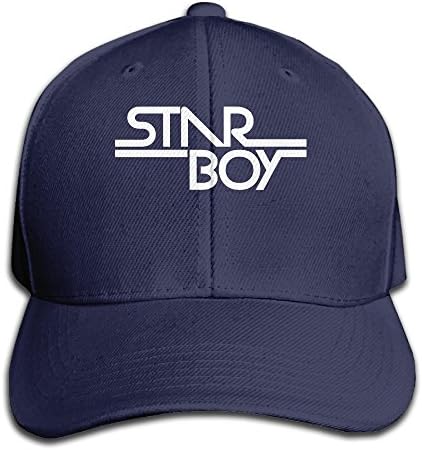 ZOENA Starboy Cotton Hats Ball Caps For Outdoor Sports Navy