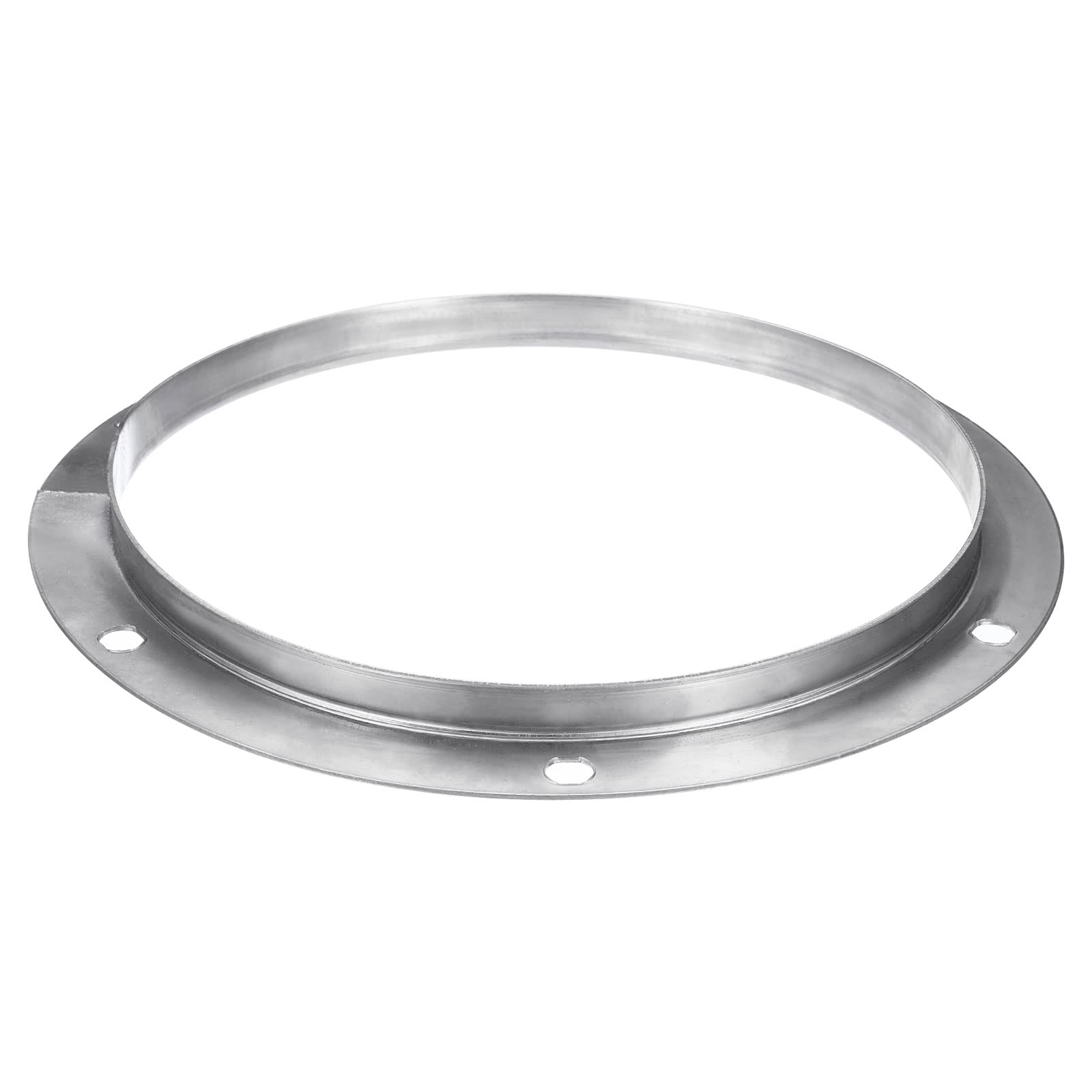 PATIKIL 10" Duct Connector Flange, Straight Pipe Exhaust Flange Stainless Steel Duct Mounting Plate for Heating Cooling Ventilation HVAC System