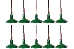 ZYNCUE 10-Pack HO for Scale Model for Street Light Wall Lamp Posts with Warm White LEDs,3V DC,20mA,8mm Disc Diameter,Model Ra