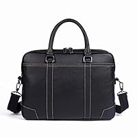 Xuzeyun Messenger Bags Men Briefcase Vintage Leather Handbag Office Briefcase for 13 inch Laptop Messenger Business Bag for Men Business