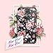 Galaxy S5 Case, Miss Arts Slim Anti-Scratch Protective Kit with [Drop Protection] Heavy Duty Dual Layer Hybrid Sturdy Armor Cover Case for Samsung Galaxy S5 -Rose Gold Flower/Black