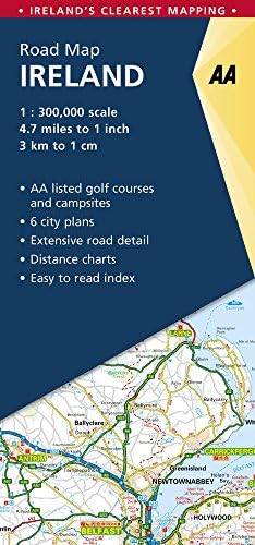 AA Road Map Ireland Map – Folded Map, 23 Feb. 2017