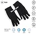 Running Gloves with Touch Screen - Black Winter Glove Liners for Texting, Cycling, Driving - Thin, Lightweight & Warm Cold Weather Thermal Outdoor Sports Gloves - Two Finger Touchscreen Gloves