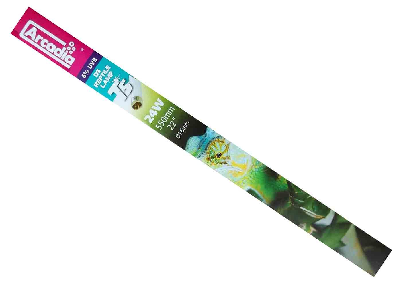 Arcadia FD324T5 T5 D3 Reptile Lamp, 24 Watt, 22-inch