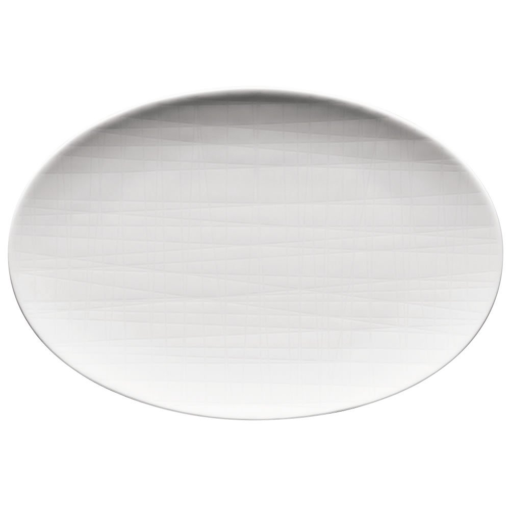 Rosenthal 11770 10430-800001-14430 12718 Mesh Oval Platter, 18 cm, White