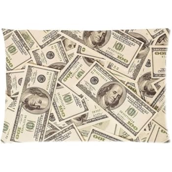 Amazon Com Huirong Pillowcase Design Us Dollar Currency Money
