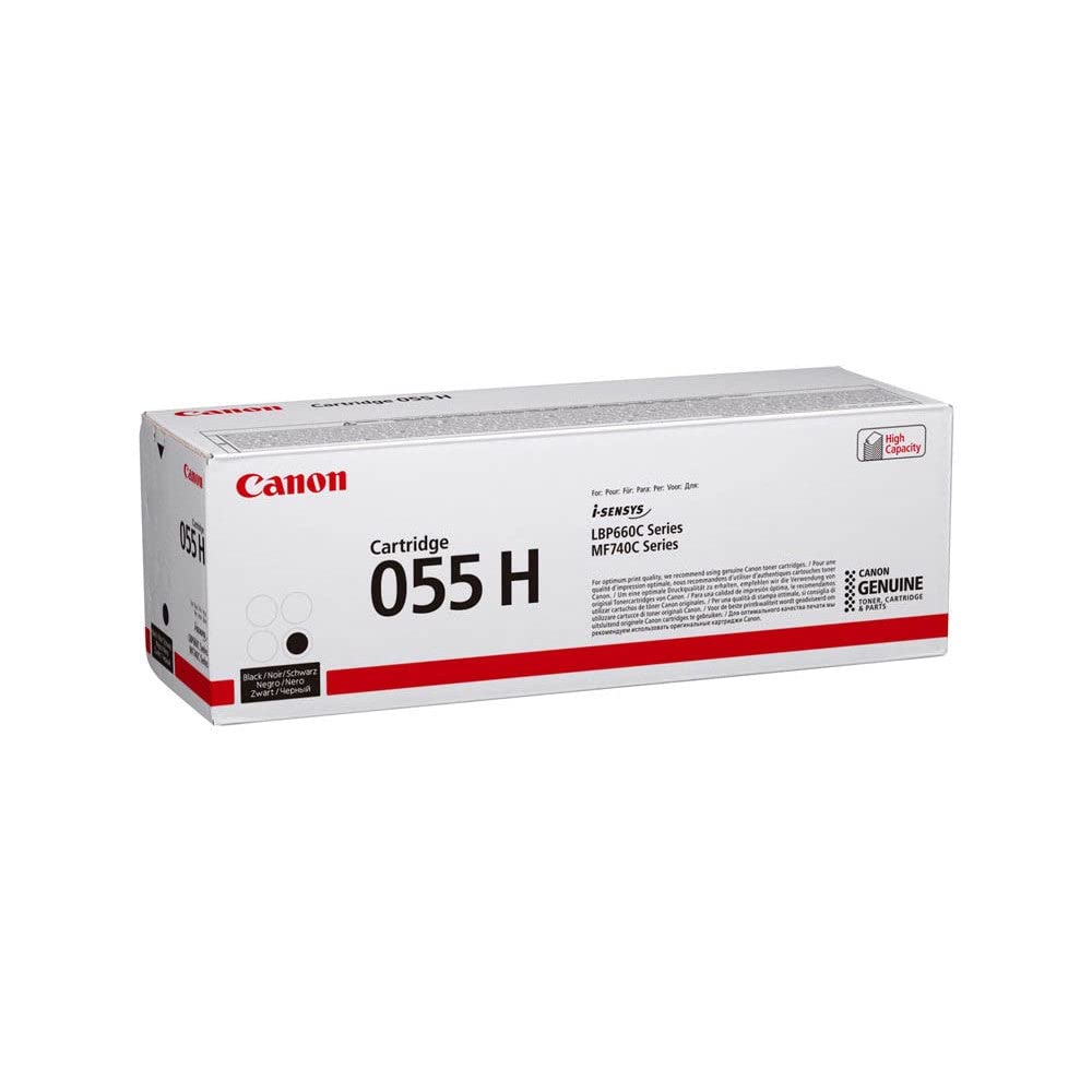Canon 055 H - Haute capacité - Noir - Originale - cartouche de Toner - Pour imageCLASS LBP664Cdw, MF745Cdw, i-SENSYS LBP663Cdw, LBP664Cx, MF742Cdw, MF744Cdw, MF746Cx, 3020C002