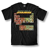 Star Wars Periodic Table Crew Adult Black T-shirt
