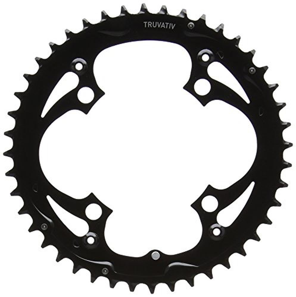 Truvativ Unisex 11.6215.015.000 Truvativ Bolt Steel Chainring Matte Black, Black, 104 mm UK