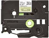 Brother TZe-C31 Labelling Tape Black on Fluorescent Yellow 12 mm x 5 m view 3