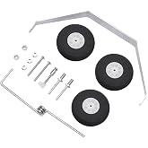 Hobbypark 1 Set Aluminum Main Landing Gear Wheel Kit RC Airplane Cessna 182 Parts Replacement 40 Size ARF PNP