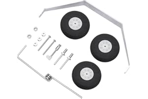 Hobbypark 1 Set Aluminum Main Landing Gear Wheel Kit RC Airplane Cessna 182 Parts Replacement 40 Size ARF PNP