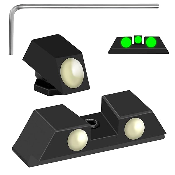thumbnail interactive-video image 1 of FTODSP Glow-in-Dark Night Sights For Glock 17 19 20 22 24 26 27 29 30 34 35 36 39 1 of 3