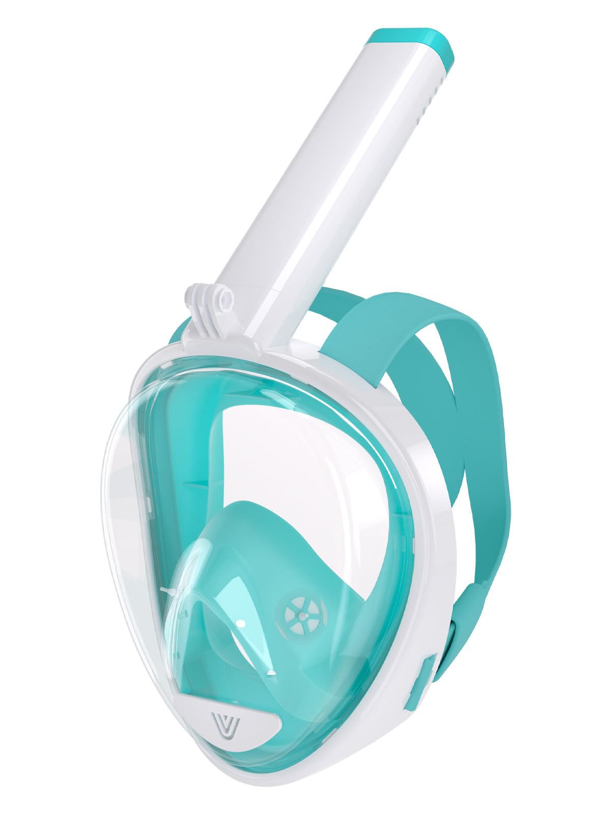 Vitare Full Face Snorkel Mask for Adults and Kids, 180° Wide View Diving Mask with Anti-fog and Anti-leak Technology, New Breathing System Snorkel Set with Camera Mount