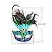 Mezoxa Party Mask Woman Female Masquerade Masks Luxury Peacock Feathers Half Face Mask Party Cosplay Costume Halloween Venetian Mask
