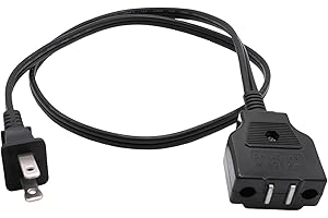 KOLEOLL 028372 Deep Fryer Breakaway Power Cord 125V Only Compatible with Waring Deep Fryer DF100 DF175 DF200 DF250 DF280 Deep Fryer Replacement Part