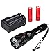 WINDFIRE WF802 Red Hunting Light Tactical Flashlight 350 Lumens 250 Yards LED Coyote Hog Fox Predator Varmint Flashlights with Remote Pressure Switch & Scope/Bike Mount Holder