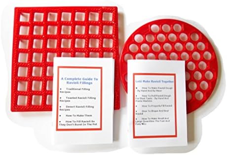 RavioliKing Ravioli Maker Set 2 Pasta Molds 2 Cookbooks