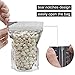 GooGou Resealable Zip Mylar Bag Food Storage Aluminum Foil Bags Smell Proof Pouches 6.3x9.4