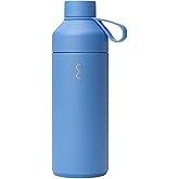 Ocean Bottle Big 34 oz | Stainless Steel Water Bottle | Reusable & Sustainable | Keeps Drinks Cold & Hot | Eco Friendly Gift (Lagoon Blue)